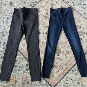 Ann Taylor Black and Navy Skinny Jeans